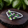 ,,ZIRA“  RING – Zarter Natur-Inspirierter Ring aus Sterling Silber