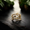 RING ,,HARMONIA“ Damen Vergoldet Sonne ,Mond ,Sterne