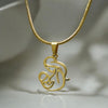 DAMENKETTE - STILLZEIT - MAMA BABY KETTE Gold Edelstahl- Muttertags Geschenk / Geburt / Liebe